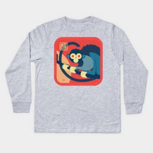 Chinese Zodiac-Year of the Monkey Kids Long Sleeve T-Shirt